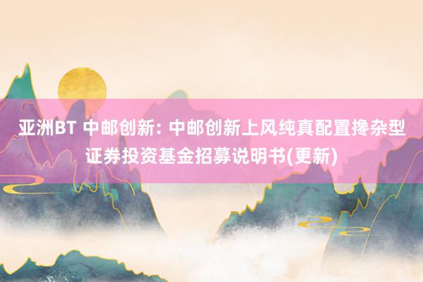 亚洲BT 中邮创新: 中邮创新上风纯真配置搀杂型证券投资基金招募说明书(更新)