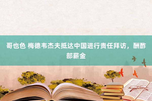 哥也色 梅德韦杰夫抵达中国进行责任拜访，酬酢部薪金