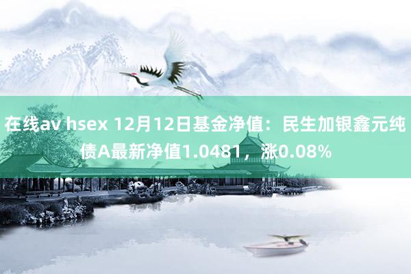 在线av hsex 12月12日基金净值：民生加银鑫元纯债A最新净值1.0481，涨0.08%