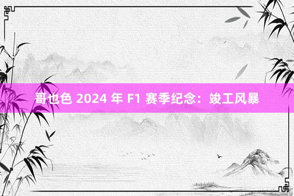 哥也色 2024 年 F1 赛季纪念：竣工风暴