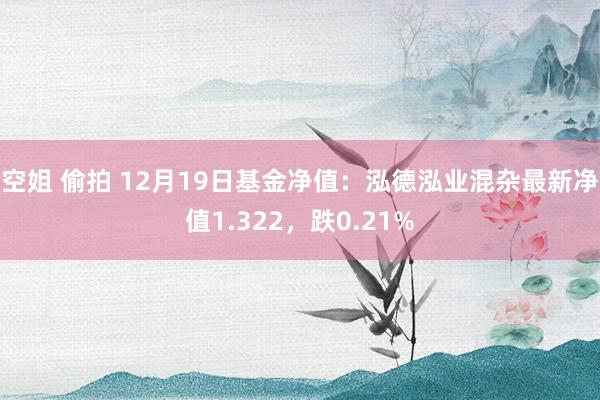 空姐 偷拍 12月19日基金净值：泓德泓业混杂最新净值1.322，跌0.21%