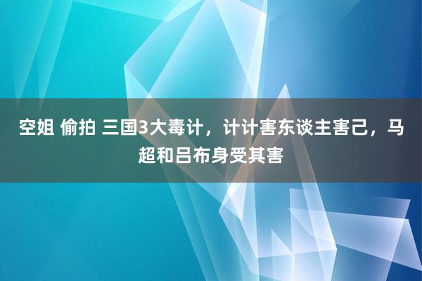 空姐 偷拍 三国3大毒计，计计害东谈主害己，马超和吕布身受其害