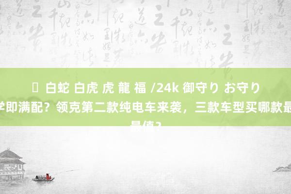 ✨白蛇 白虎 虎 龍 福 /24k 御守り お守り 初学即满配？领克第二款纯电车来袭，三款车型买哪款最值？