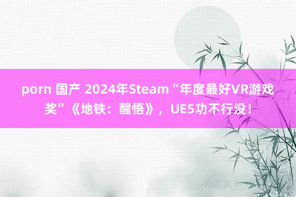 porn 国产 2024年Steam“年度最好VR游戏奖”《地铁：醒悟》，UE5功不行没！