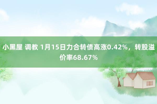 小黑屋 调教 1月15日力合转债高涨0.42%，转股溢价率68.67%